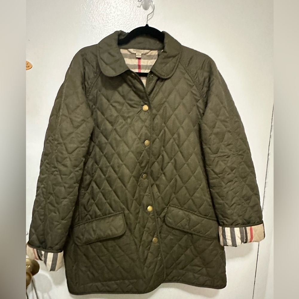Burberry Quilted Nylon Jacket - Green - Large